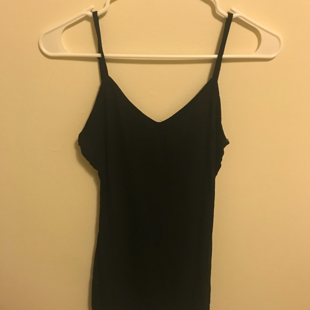 Basic black tank top